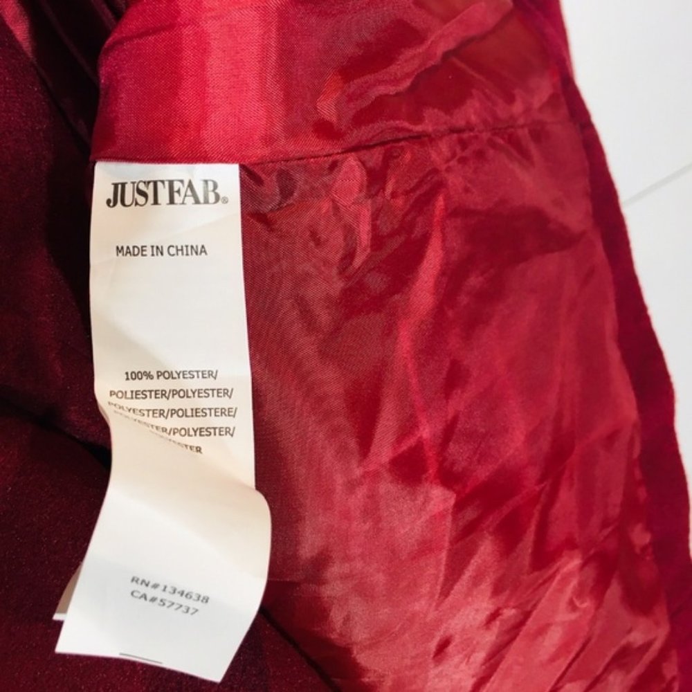 JUSTFAB Maroon Oxblood Naval Peacoat Pea Coat NWT - Picture 8 of 8